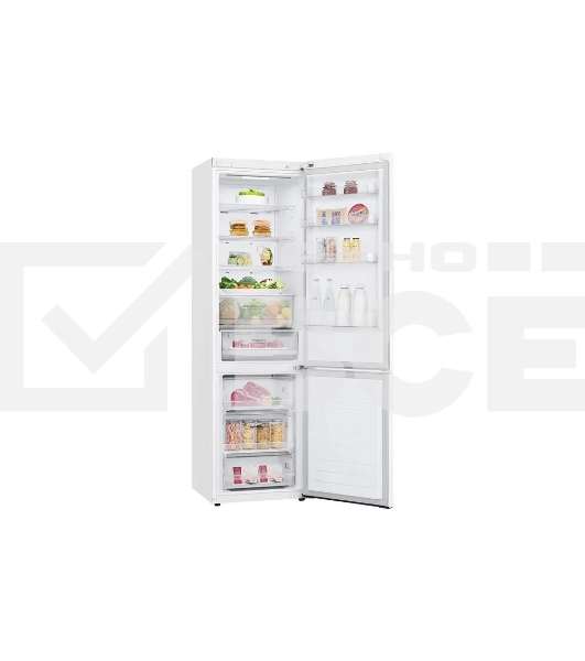 Холодильник LG GC-B509MQWM белый двухкамерный 277/107л морозилка снизу