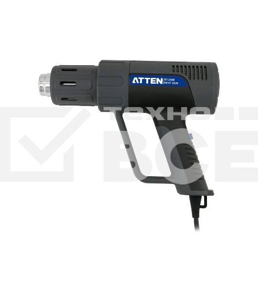 Ручной цифровой термофен Atten ST-2308 230В, 2100 Вт, 50-650℃, светодиодное меню