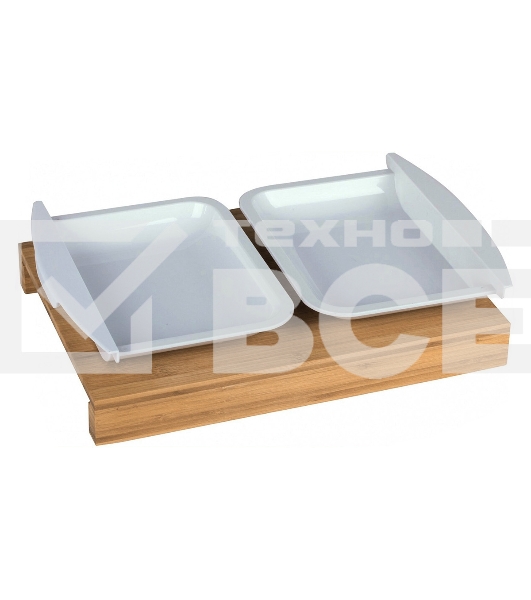 Доска разделочная TALLER TR-52221 с пластиковыми лотками