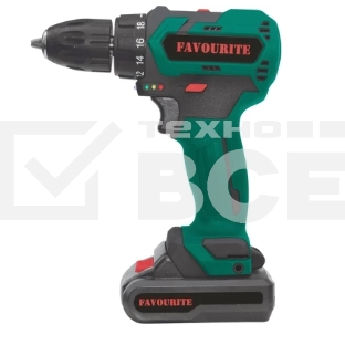 Дрель-шуруповерт аккумуляторная FAVOURITE DC 14NB, Аккумуляторная, 14В, 2 АКБ, Кейс