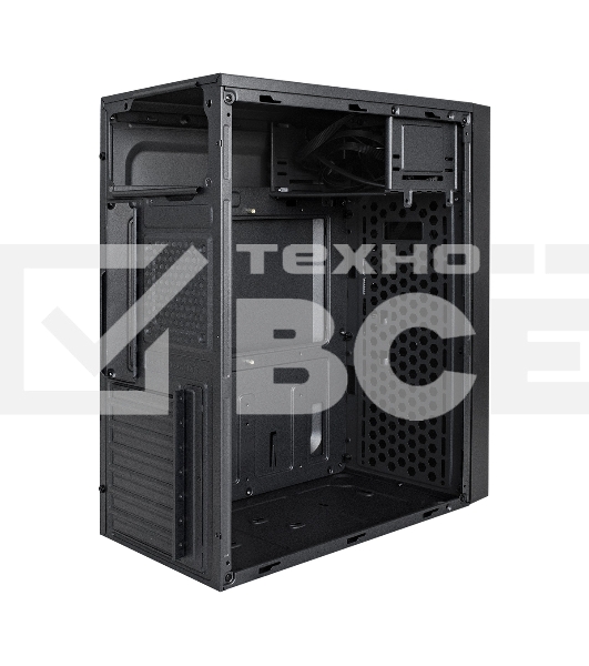 Компьютерный корпус Miditower ExeGate AA-440U-AA400 (ATX, AA400 8 см, 2*USB+1*USB 3.0, аудио, черный)