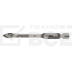 Сверло по керамической плитке Denzel 6 мм, крестовая пластина, 6-гр. хвостовик, фото 1