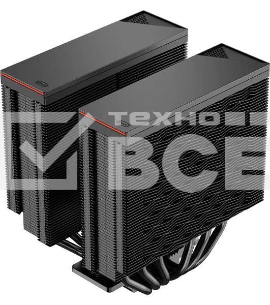 Кулер для процессора PCCooler RZ620 BK (260W, 4-pin PWM, 157.5мм, Al/Cu, 6x6мм, 1x120мм, 86.73CFM, 32dBA, 2200RPM, S: 1851/1700/1200/115X, AM5/AM4, черный)