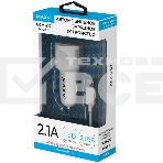 Автомобильное зарядное устройство Maxvi CCM-212 Plus T белый 2.1A, фото2