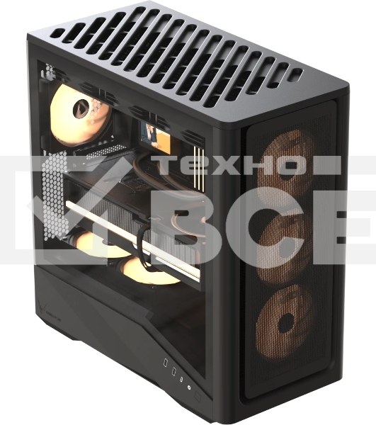 Компьютерный корпус Aerocool \ Formula V Line Air Power G9 DUO PA Black, ATX, TYPE-C*1, USB3.0*2, MESH/GLASS FRONT PANEL, FRONT 3x PERFORMANCE ARGB, REAR 1x PERFORMANCE ARGB