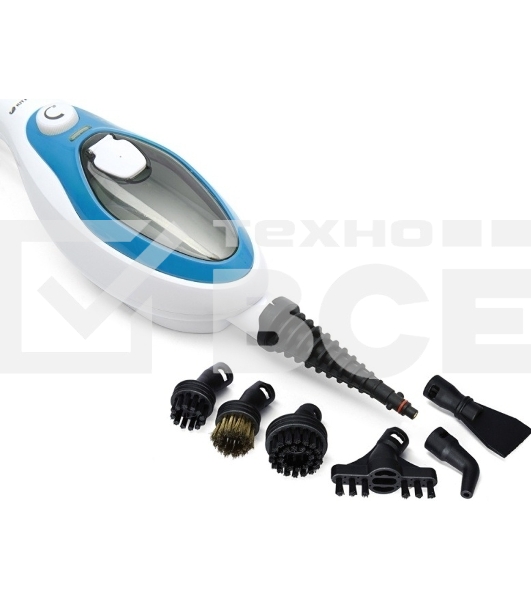 Швабра паровая Kitfort KT-1004-1 1500Вт голубой/белый
