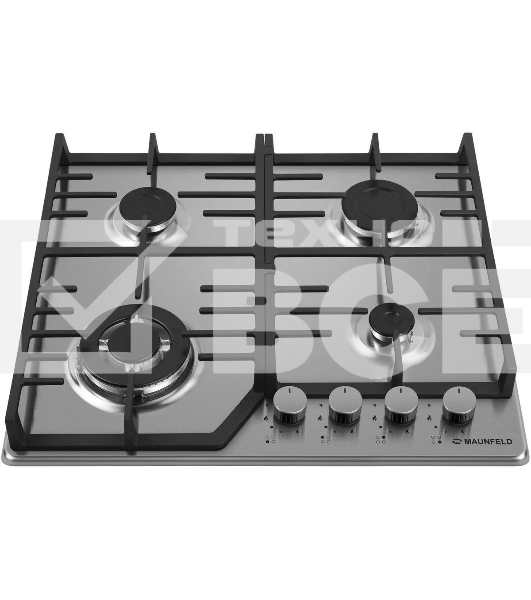 Газовая варочная панель Maunfeld EGHS.64.73CS/G, 4 конфорки, нержавеющая сталь, серебристый