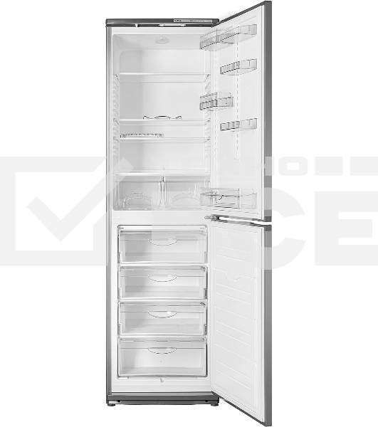 Холодильник Atlant ХМ-6025-060 мокрый асфальт двухкамерный 225/139л морозилка снизу