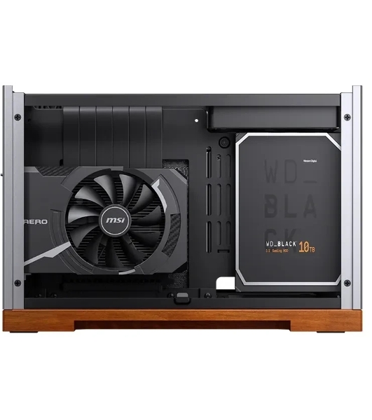 Корпус Jonsbo T9, Mini-ITX, серебристый