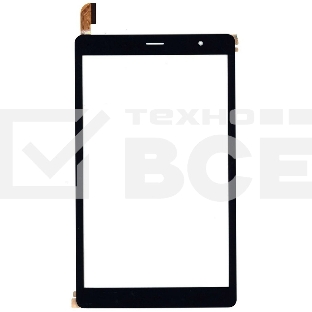 Сенсорное стекло (тачскрин) для Digma Optima 8 Z801, черное