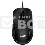 Мышь проводная Genius DX-101 черный, 1200 dpi, USB, кнопки - 3, фото 1
