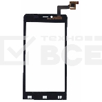 Сенсорное стекло (тачскрин) для Micromax Q370, черное, фото2