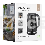 Чайник электрический Galaxy Line GL 0337, черный, пластик, 2200 Вт, 1,7 л, фото2