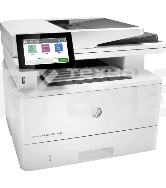 МФУ лазерный HP LaserJet Enterprise M430f (3PZ55A), A4, ч/б, печ. до 40 стр/мин., скан. до 29 стр/мин., 1200 x 1200 dpi (печать) 600x600dpi (скан), USB, RJ-45, Air Print, Mopria