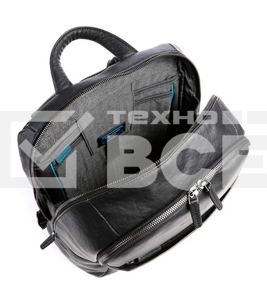 Рюкзак Piquadro Black Square CA4762B3/N, кожа, черный