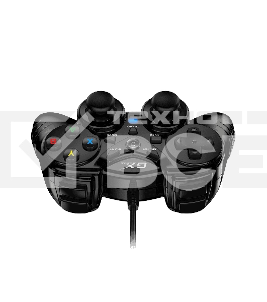 Геймпад Genius GX-17UV, (PC, PlayStation 3), two vibration motors, 2 joysticks, cable: 1.8 m, color: black