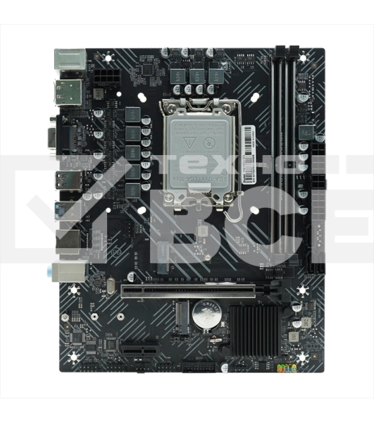 Материнская плата AFOX IH610D4-MA5-V4, LGA 1700, Intel H610, 2xDDR4, 3xSATA, 1xM.2, 1xPCIe 4.0 x16, 1xPCIe x1, 1xminiPCIe, 1xHDMI, 1xD-Sub, 1x 1Gb LAN, 2xUSB-A 2.0, 2xUSB-A 3.2 Gen 1, 3x3.5 мм, 5.1, microATX