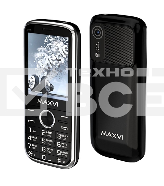 Мобильный телефон Maxvi P30 черный
