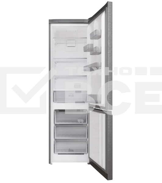 Холодильник Hotpoint HT5200MX (R) нержавеющая сталь двухкамерный 247/78л морозилка снизу, No Frost