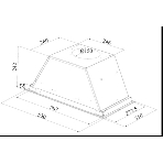 Встраиваемая вытяжка Hotpoint HPAE 52FLB X, управление сенсорное, Серебристый, фото2