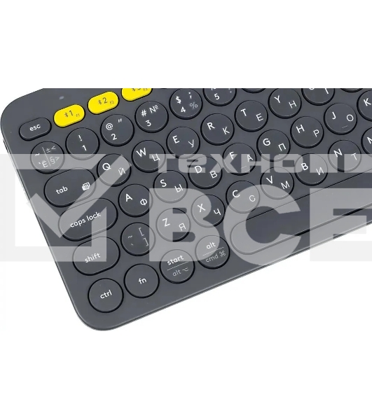 Клавиатура Logitech K380 беспроводная, Bluetooth, темно-серый