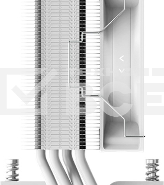 Кулер для процессора Ocypus Gaммa A40 WH ARGB Digital, 100мм ARGB FAN, Top Display Panel, 4 HEAT PIPES, 4-PIN PWM, 600-2400 RPM, 29.5DBA, HYDRO BEARING, LGA115X/1200/1700/18XX, AM4/AM5