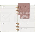 Еженедельник Moleskine ACADEMIC SPIRAL DHSPK5212AMWH3 Large 150х210мм 200 стр. кремовые страницы спираль киви, фото4