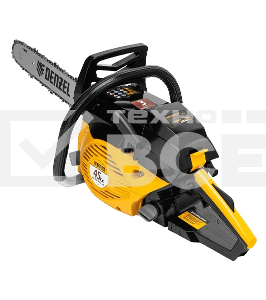 Пила цепная бензиновая Denzel DGS-4516 шина 40 см, 45 см 3, 3,0 л.с., шаг 3/8, паз 1,3 мм, 57 зв