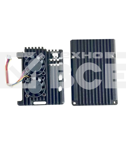 Компьютерный корпус ACD RA787 Metal Aluminum Case with Four-line Double Fans for Raspberry Pi 5