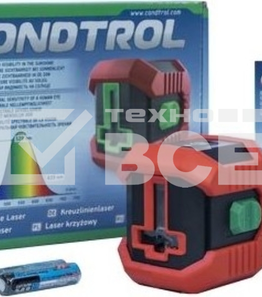 Лазерный нивелир CONDTROL QB Green 20м, +/- 0.5 мм, 1-2-304