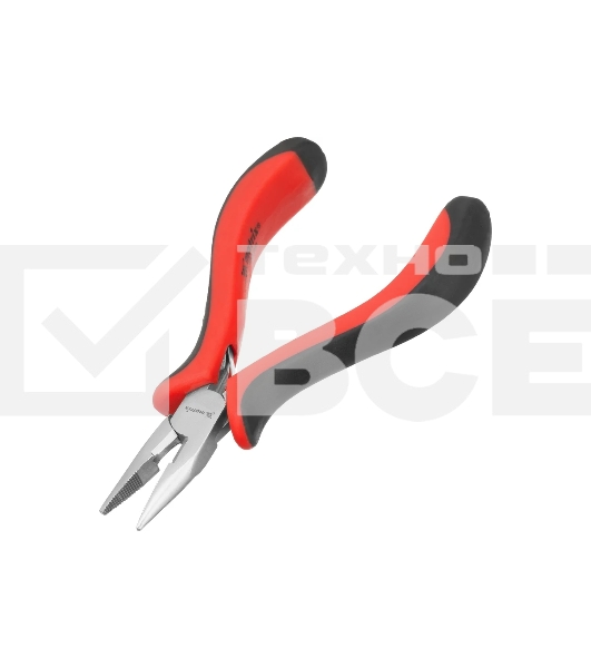 Длинногубцы Matrix mini 130 мм Ni прямые, авторазжим, двухкомпонентные рукоятки