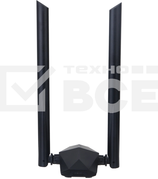 Сетевой адаптер Dahua DH-NC1800/Wi-Fi 802.11ax/2.4 ГГц до 574 Мбит.с + 5 ГГц до 1201 Мбит.с/2 антенны/USB 3.0/черный (DH-NC1800)