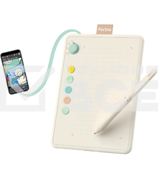 Графический планшет Parblo Ninos Q, 8192 уровней, USB Type-C