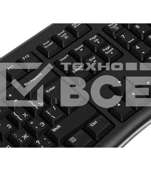 Клавиатура Logitech K120 EER проводная, USB, черный