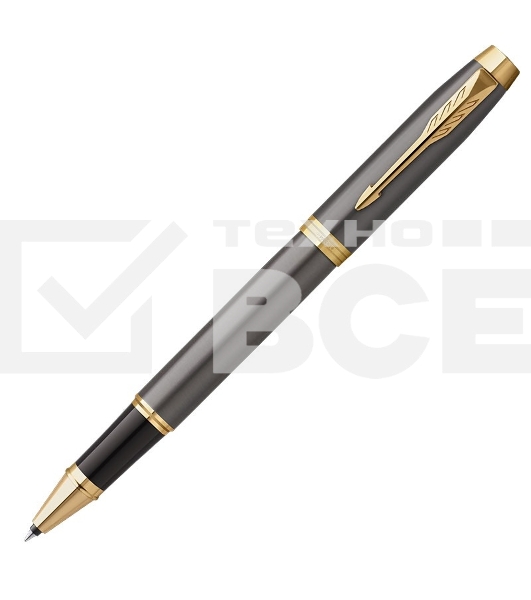 Ручка роллер Parker IM Premium Grey Core GT (2213778) F черн. черн. подар.кор.