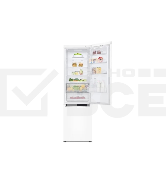 Холодильник LG GC-B509MQWM белый двухкамерный 277/107л морозилка снизу
