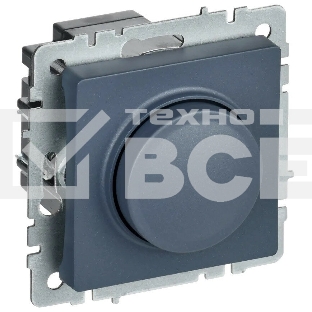 Светорегулятор поворотно-нажимной IEK BRITE СС10-1-0-БрМ (BR-D20-0600-K35) 600 Вт маренго