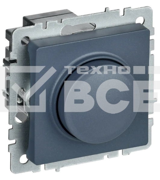 Светорегулятор поворотно-нажимной IEK BRITE СС10-1-0-БрМ (BR-D20-0600-K35) 600 Вт маренго