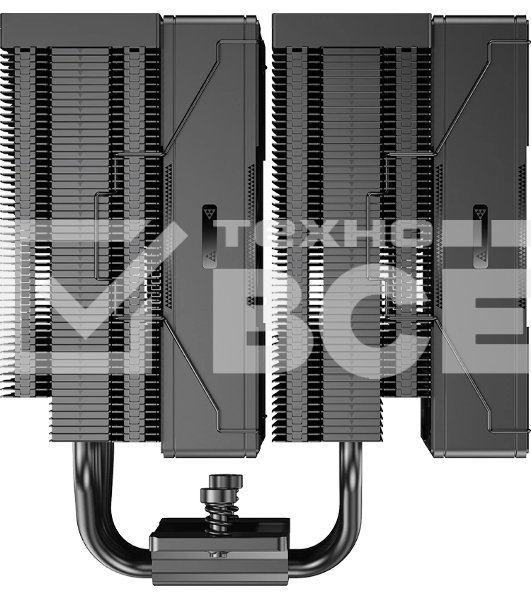 Кулер для процессора PCCooler RZ620 BK (260W, 4-pin PWM, 157.5мм, Al/Cu, 6x6мм, 1x120мм, 86.73CFM, 32dBA, 2200RPM, S: 1851/1700/1200/115X, AM5/AM4, черный)