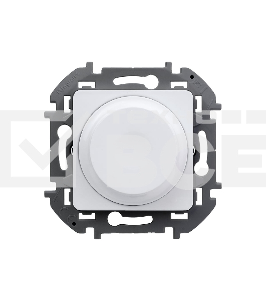 Светорегулятор поворотный Legrand без нейтрали, 300 Вт, белый