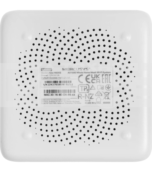 Бесшовный Mesh роутер Mercusys Halo H60X (3-pack) AX1500 Wi-Fi 6 система