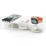 Переносное зарядное устройство Satechi Qi2 OntheGo 3-in-1 Wireless Charger, песочный, фото 1