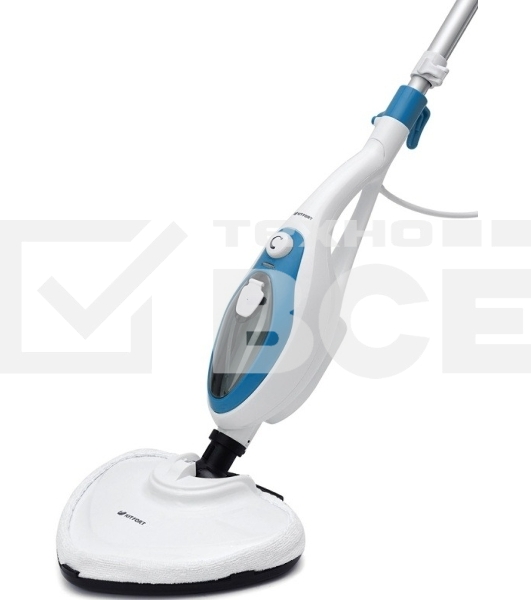 Швабра паровая Kitfort KT-1004-1 1500Вт голубой/белый