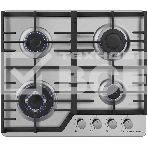 Газовая варочная панель Maunfeld EGHS.64.73CS/G, 4 конфорки, нержавеющая сталь, серебристый, фото 1