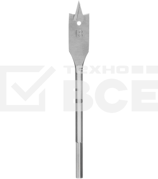 Сверло по дереву Сибртех перовое, 18 мм