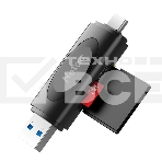 Кард-ридер Netac WK14/черный/Micro SD/Micro SDHC/Micro SDXC/SD/SDHC/SDXC/USB Type-A/USB Type-C/пластик, фото6