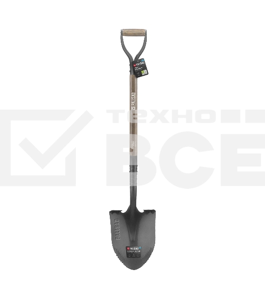 Лопата штыковая профессиональная Palisad LUXE 225х295x1250 мм, с зубьями, ясень, EFP