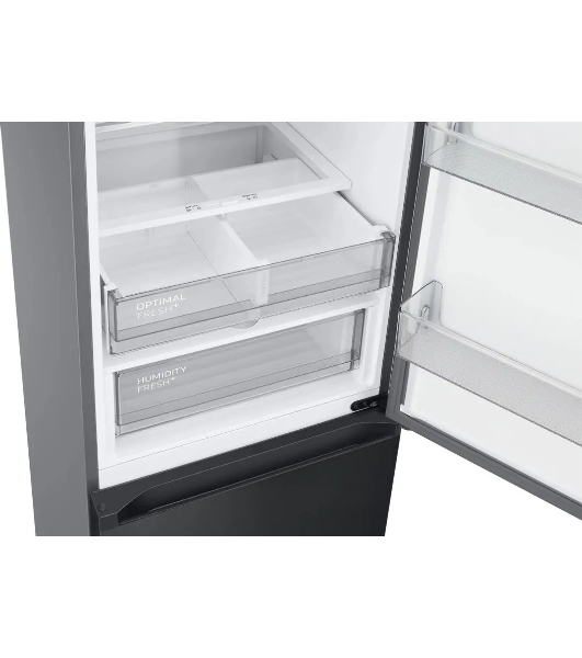 Холодильник Samsung RB38C7B4EB1/EF черный двухкамерный 276/114л морозилка снизу, No Frost