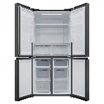 Холодильник Schaub Lorenz SLU X490GY3EI черное стекло трехкамерный 300/124л морозилка снизу, No Frost, Side by Side, фото4