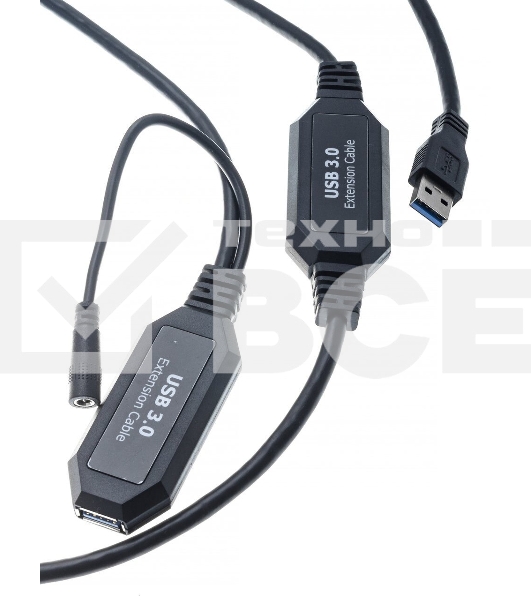Кабель-адаптер USB3.0-repeater, удлинительный активный <Am-->Af> 10м VCOM <CU827>